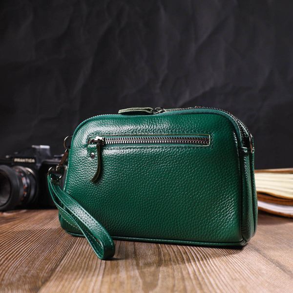 Женский кожаный клатч Vintage SO-22101 зеленый SO-22101 фото