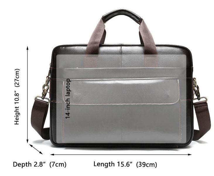 Мужской кожаный портфель Vintage SO-14750 коричневый SO-14750 фото