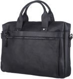 Чоловічий шкіряний портфель SHVIGEL SO-11035 чорний SO-11035 фото