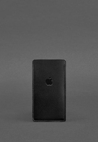 Чорний шкіряний чохол для iPhone 13 BlankNote BN-GC-3-g фото
