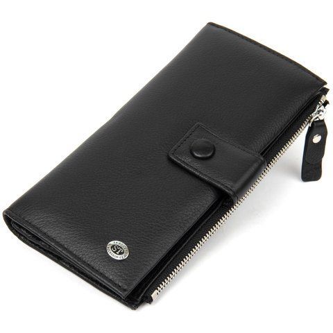 Чорний гаманець-клатч з натуральної шкіри ST Leather SO-19373 SO-19373 фото