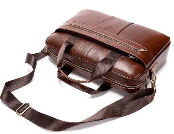 Чоловічий шкіряний портфель Vintage SO-14836 коричневий SO-14836 фото