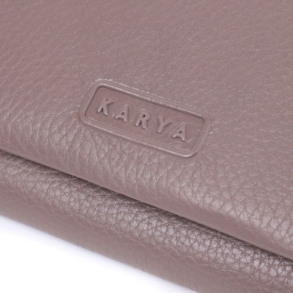 Кожаный кошелек-клатч бежевого цвета KARYA SO-22818 SO-22818 фото