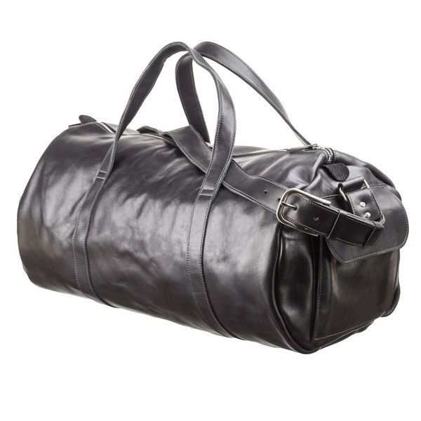 Кожаная дорожная сумка унисекс GRANDE PELLE SO-11048 черная SO-11048 фото