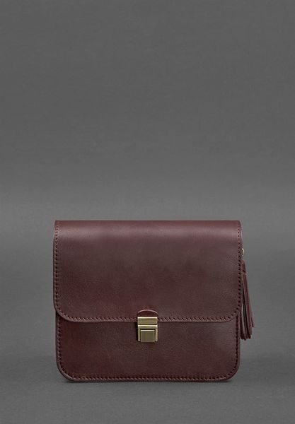 Бордовая женская кожаная сумка кросс-боди BlankNote BN-BAG-3-vin-man BN-BAG-3-vin-man фото
