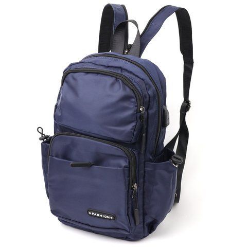 Синій рюкзак з текстилю Vintage SO-20575 SO-20575 фото