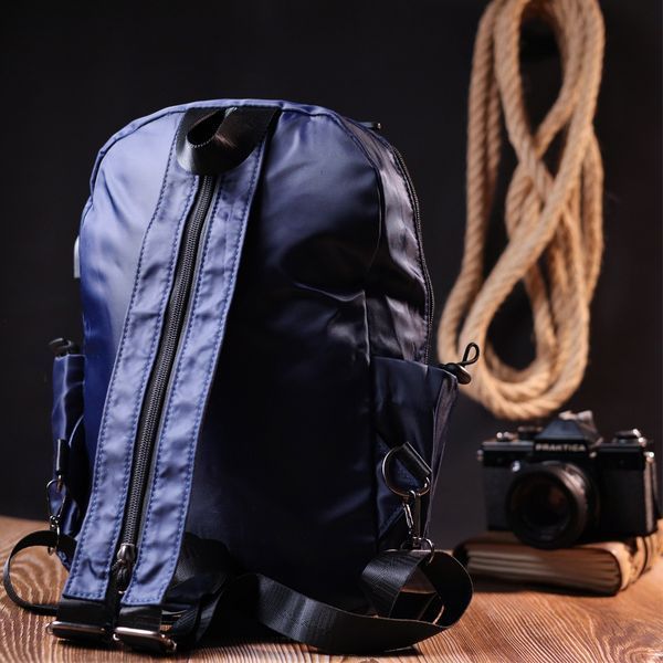Синій рюкзак з текстилю Vintage SO-20575 SO-20575 фото