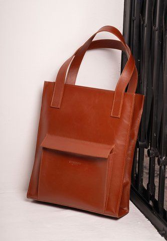 Коричневая кожаная сумка-шопер BlankNote BN-BAG-10-1-k BN-BAG-10-1-k фото