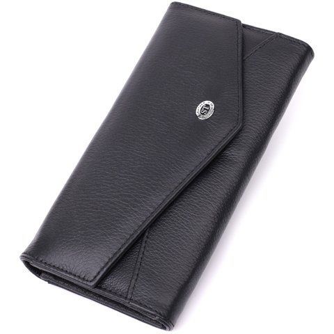 Кожаный кошелек-клатч черного цвета ST Leather SO-22546 SO-22546 фото