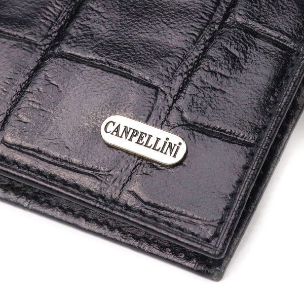 Шкіряне портмоне чорного кольору CANPELLINI SO-21584 SO-21584 фото
