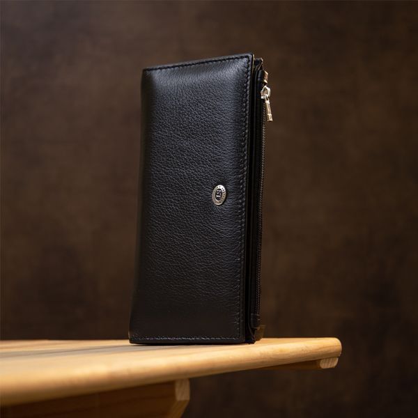 Черный кожаный кошелек-клатч ST Leather SO-19378 SO-19378 фото