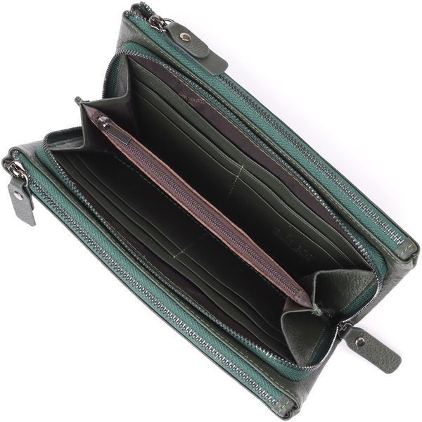Гаманець-клатч з натуральної шкіри зеленого кольору ST Leather SO-23110 SO-23110 фото