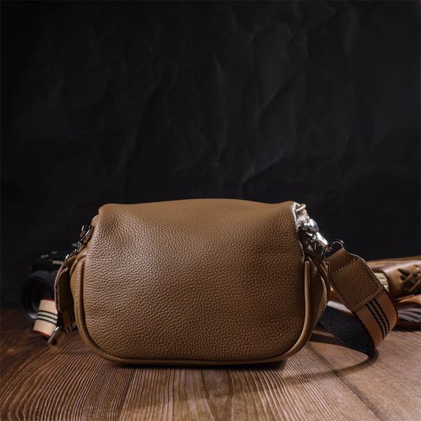 Женская кожаная сумка-кросс-боди Vintage SO-22111 бежевая SO-22111 фото