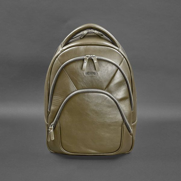 Жіночий оливковий рюкзак з натуральної шкіри BlankNote BN-BAG-48-olive BN-BAG-48-olive фото