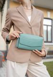 Бирюзовая женская кожаная сумка кросс-боди BlankNote BN-BAG-7-tiffany BN-BAG-7-tiffany фото