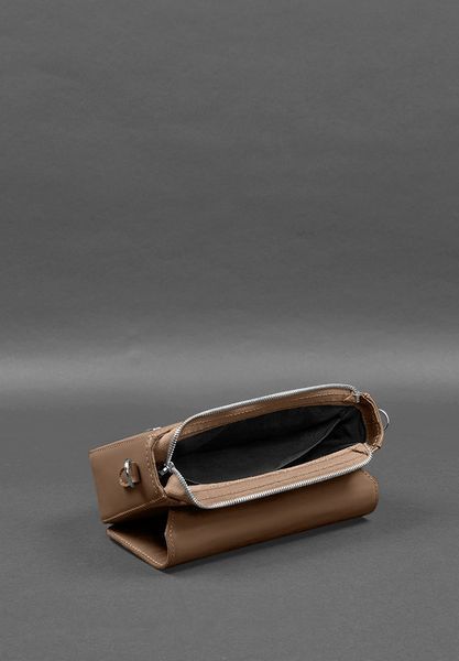 Карамельная сумка кросс-боди женская из натуральной кожи BlankNote BN-BAG-52-caramel BN-BAG-52-caramel фото