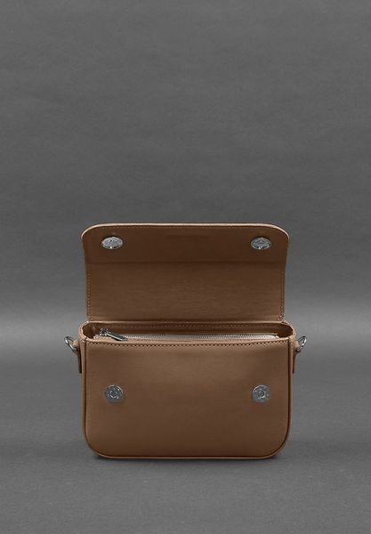 Карамельная сумка кросс-боди женская из натуральной кожи BlankNote BN-BAG-52-caramel BN-BAG-52-caramel фото
