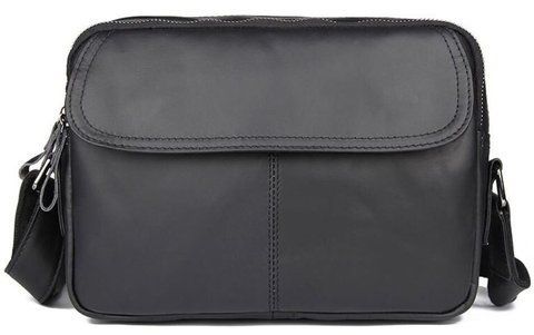 Мужская кожаная сумка-кросс-боди Vintage SO-14548 черная SO-14548 фото