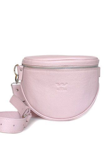 Кожаная женская поясная сумка розовая The Wings TW-Vacation-rose-flo TW-Vacation-rose-flo фото