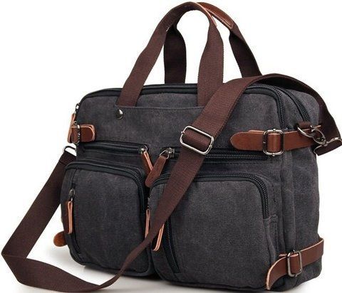 Мужской текстильный портфель Vintage SO-14480 серый SO-14480 фото