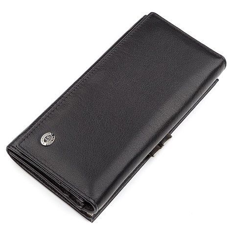 Гаманець-клатч з натуральної шкіри чорного кольору ST Leather SO-18404 SO-18404 фото