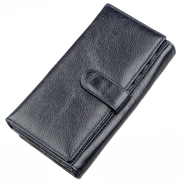 Сіро-синій кожаный кошелек-клатч ST Leather SO-18880 SO-18880 фото