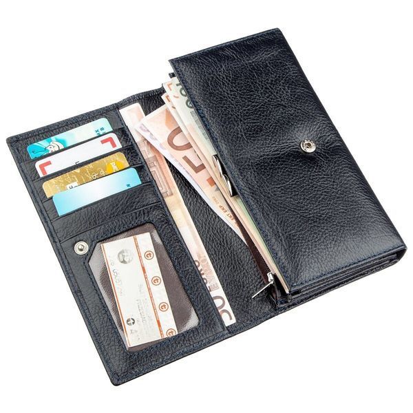 Сіро-синій кожаный кошелек-клатч ST Leather SO-18880 SO-18880 фото