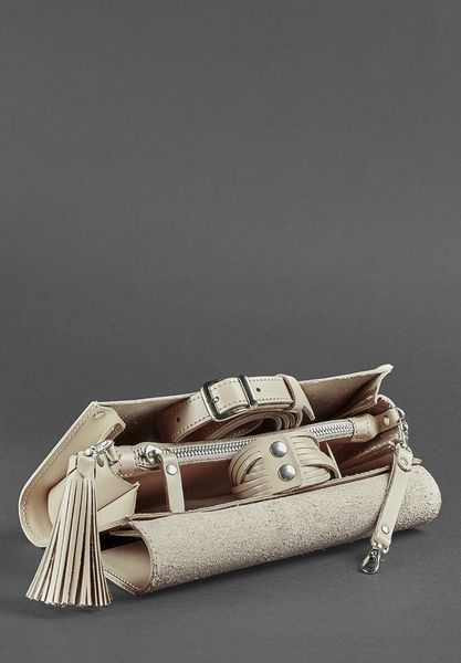 Світло-бежева жіноча шкіряна сумка-клатч BlankNote BN-BAG-7-light-beige BN-BAG-7-light-beige фото
