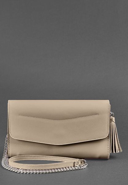 Світло-бежева жіноча шкіряна сумка-клатч BlankNote BN-BAG-7-light-beige BN-BAG-7-light-beige фото