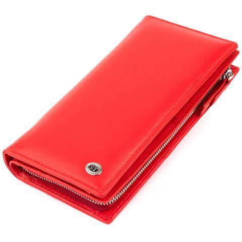 Кошелек-клатч из натуральной кожи красного цвета ST Leather SO-19275 SO-19275 фото