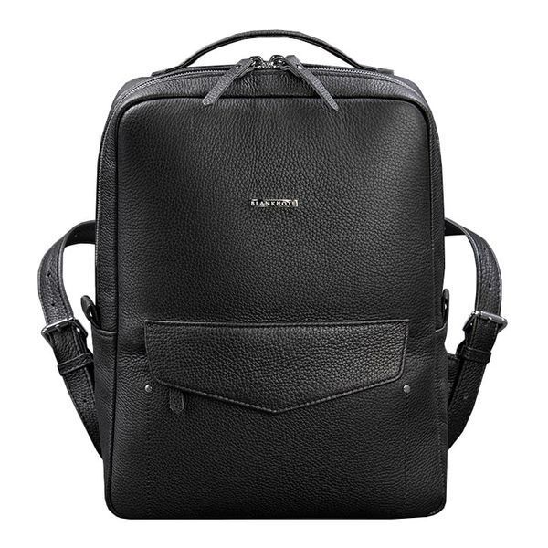 Жіночий чорний шкіряний рюкзак BlankNote BN-BAG-19-onyx BN-BAG-19-onyx фото