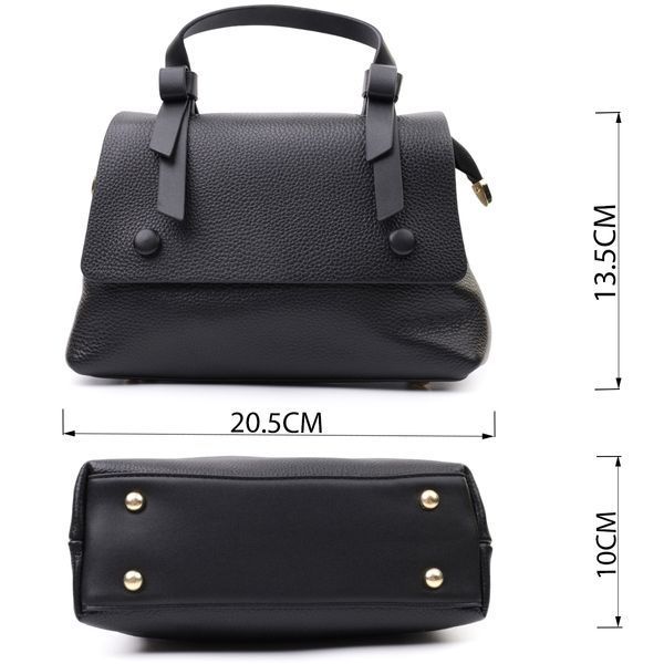 Женская кожаная сумка-кросс-боди Vintage SO-22670 черная SO-22670 фото