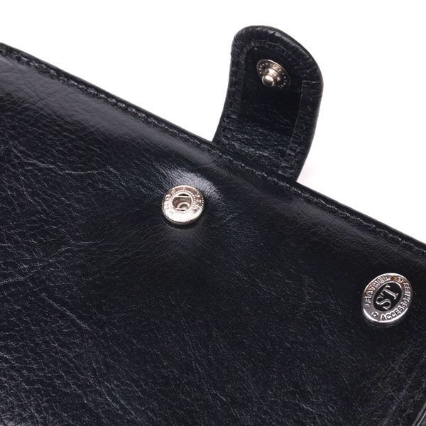 Картхолдер з натуральної шкіри чорного кольору ST Leather SO-19406 SO-19406 фото