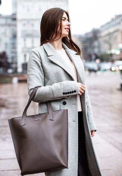 Бежева шкіряна сумка-шопер BlankNote BN-BAG-17-beige BN-BAG-17-beige фото