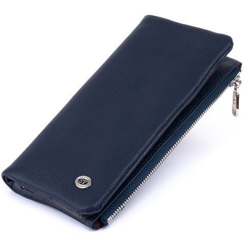 Темно-синій кожаный кошелек-клатч ST Leather SO-19203 SO-19203 фото