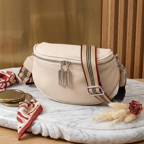 Женская кожаная сумка-кросс-боди Vintage SO-22115 белая SO-22115 фото
