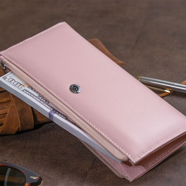 Рожевий кожаный кошелек-клатч ST Leather SO-19325 SO-19325 фото