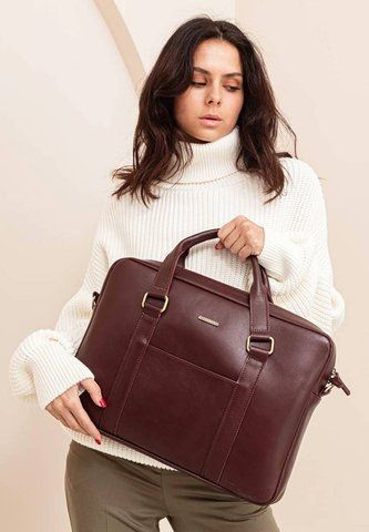 Бордова шкіряна сумка-портфель BlankNote BN-BAG-37-vin BN-BAG-37-vin фото