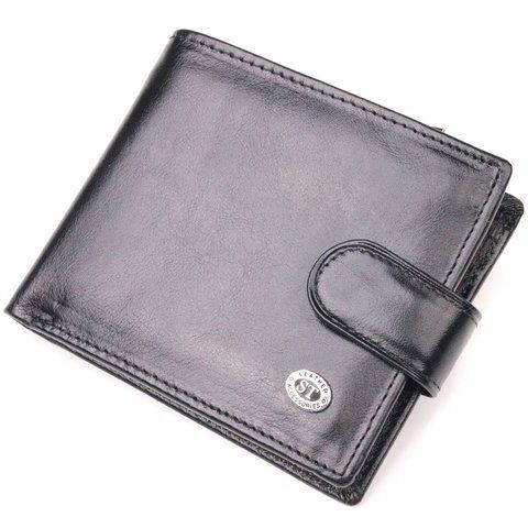 Шкіряне портмоне чорного кольору ST Leather SO-19408 SO-19408 фото