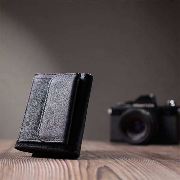 Шкіряне портмоне чорного кольору ST Leather SO-22730 SO-22730 фото