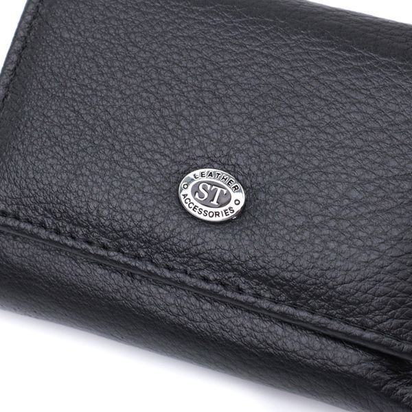 Шкіряне портмоне чорного кольору ST Leather SO-22730 SO-22730 фото