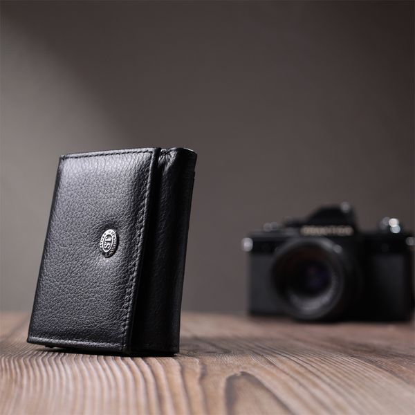 Шкіряне портмоне чорного кольору ST Leather SO-22730 SO-22730 фото