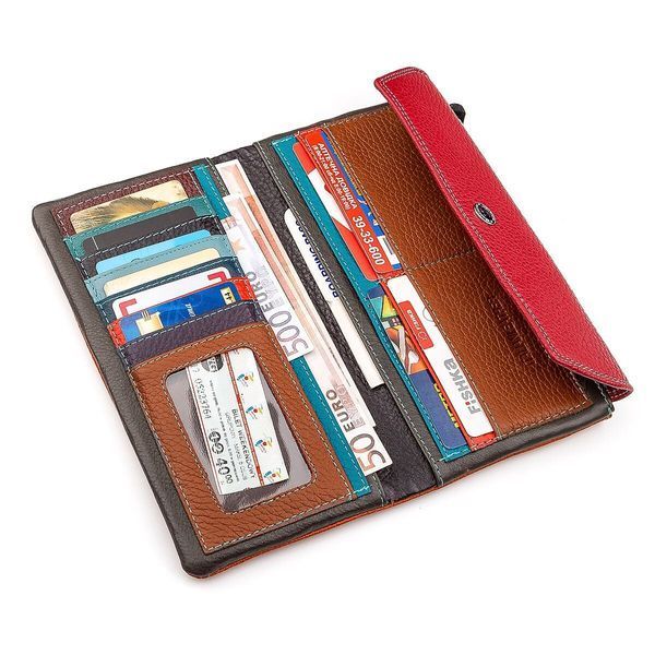 Шкіряний гаманець-клатч червоного кольору ST Leather SO-18406 SO-18406 фото