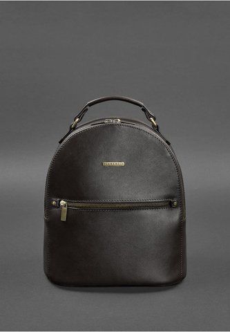 Женский темно-коричневый мини-рюкзак из натуральной кожи BlankNote BN-BAG-22-choko BN-BAG-22-choko фото