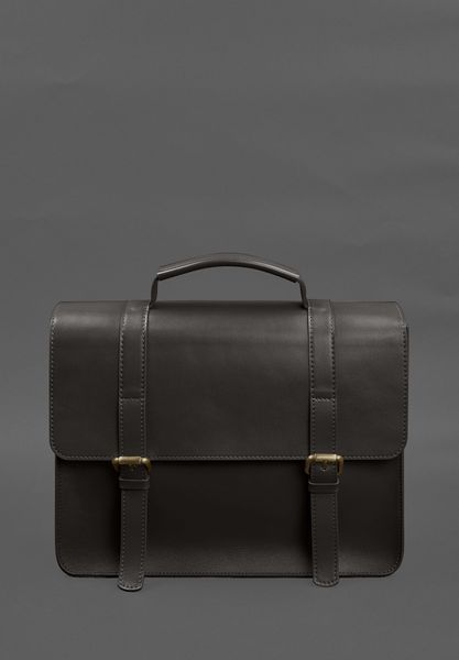 Темно-коричнева шкіряна сумка-портфель BlankNote BN-BAG-58-choko BN-BAG-58-choko фото