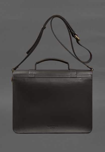 Темно-коричнева шкіряна сумка-портфель BlankNote BN-BAG-58-choko BN-BAG-58-choko фото