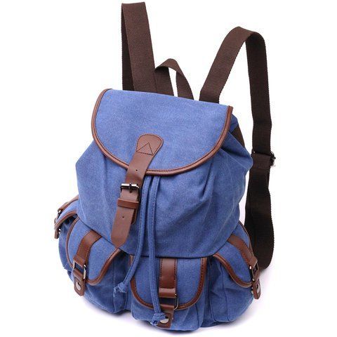 Синій текстильний рюкзак Vintage SO-22154 SO-22154 фото