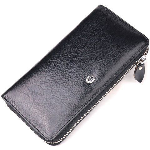 Черный кошелек-клатч из натуральной кожи ST Leather SO-19410 SO-19410 фото