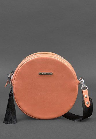 Женская коралловая сумка кросс-боди из натуральной кожи BlankNote BN-BAG-23-living-coral BN-BAG-23-living-coral фото