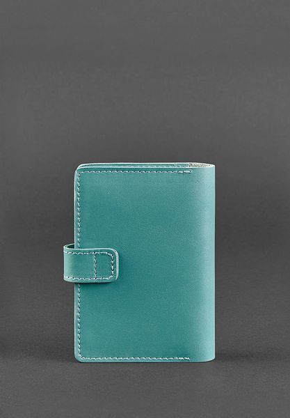 Бирюзовая кожаная обложка для паспорта BlankNote BN-OP-3-tiffany фото